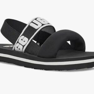 UGG Australia Zuma Sling Sandal Slides Slip-On Black Size 6 Big Kids 1112973K